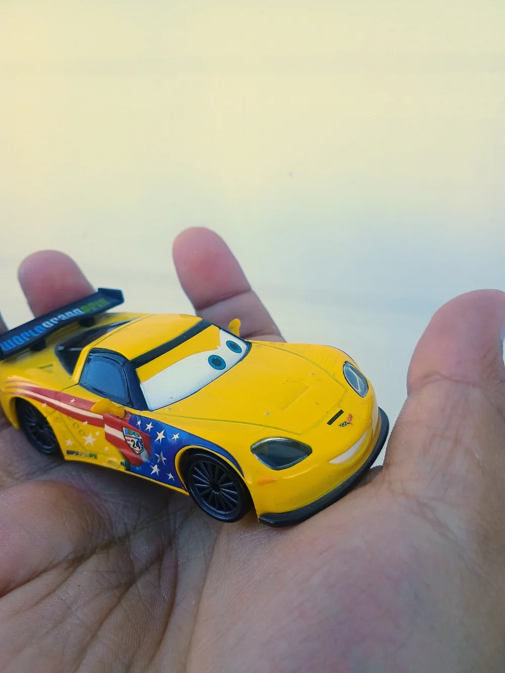Disney Pixar Cars Lightning McQueen American Racer Jeff Gorvette 1:55 Diecast